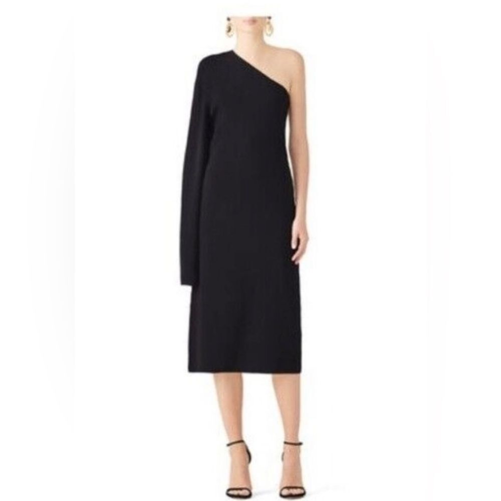 Solace London Aiyana One Shoulder Midi Dress 8